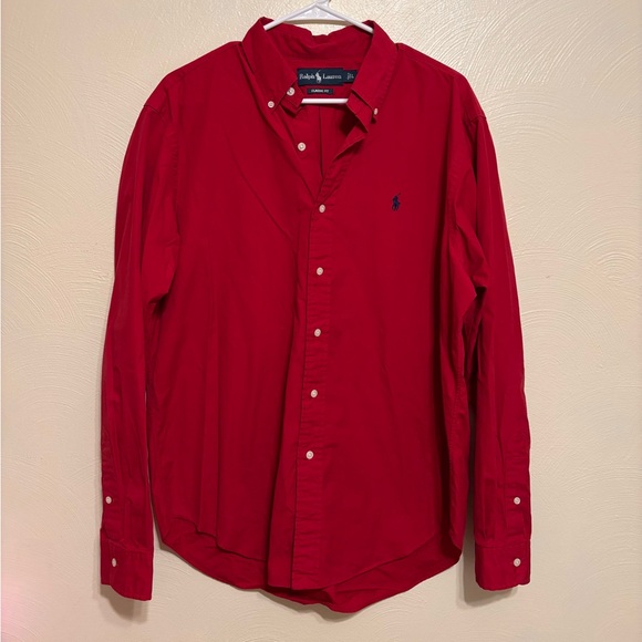 Ralph Lauren Men's Vibrant Red Casual Shirt - Picture 1 of 8
